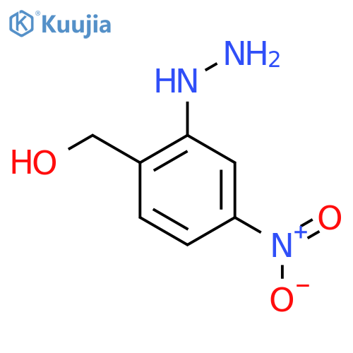 2-(Hydroxymethyl)-5-nitrophenylhydrazine structure