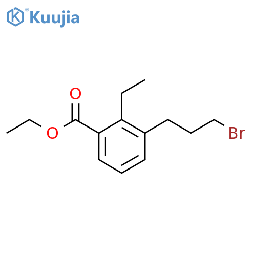 Ethyl 3-(3-bromopropyl)-2-ethylbenzoate structure