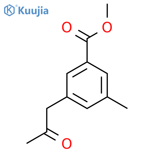Methyl 3-methyl-5-(2-oxopropyl)benzoate structure