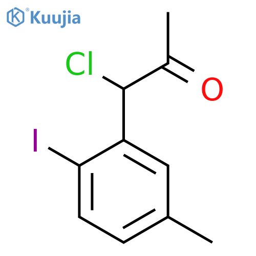 1-Chloro-1-(2-iodo-5-methylphenyl)propan-2-one structure