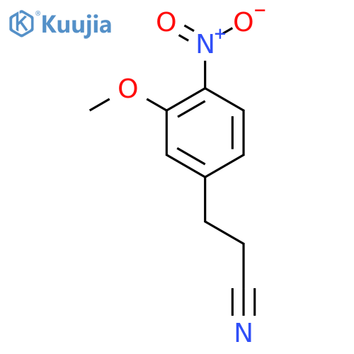 3-(3-Methoxy-4-nitrophenyl)propanenitrile structure