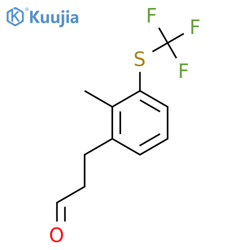 2-(3-Oxopropyl)-6-(trifluoromethylthio)toluene structure