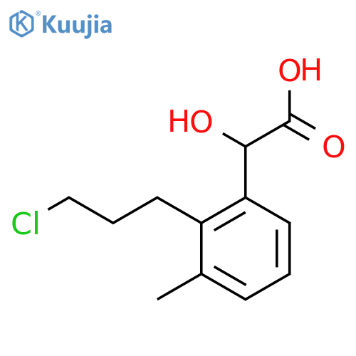 2-(3-Chloropropyl)-3-methylmandelic acid structure
