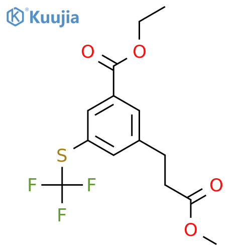 Ethyl 3-(3-methoxy-3-oxopropyl)-5-(trifluoromethylthio)benzoate structure