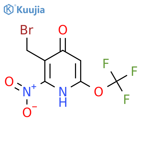 3-(Bromomethyl)-4-hydroxy-2-nitro-6-(trifluoromethoxy)pyridine structure