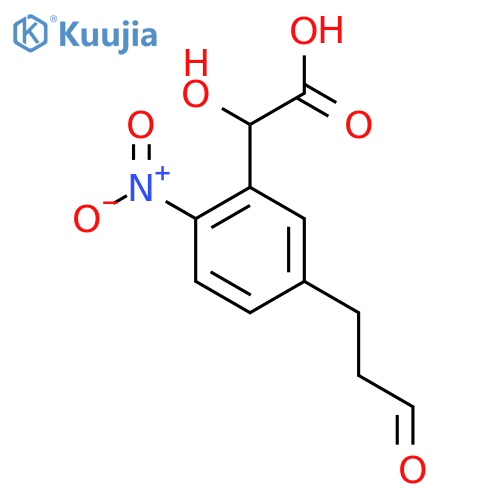 2-Nitro-5-(3-oxopropyl)mandelic acid structure