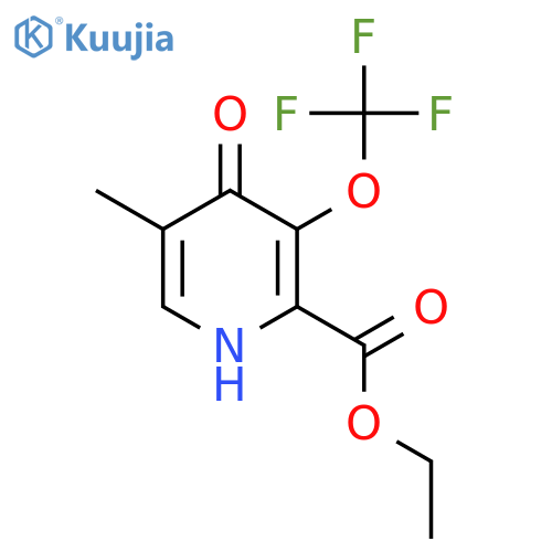 Ethyl 4-hydroxy-5-methyl-3-(trifluoromethoxy)pyridine-2-carboxylate structure
