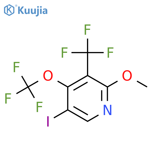 5-Iodo-2-methoxy-4-(trifluoromethoxy)-3-(trifluoromethyl)pyridine structure