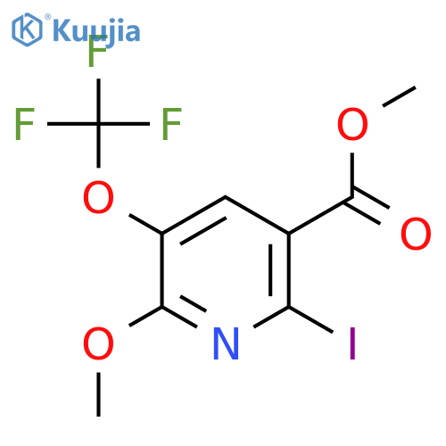 Methyl 2-iodo-6-methoxy-5-(trifluoromethoxy)pyridine-3-carboxylate structure