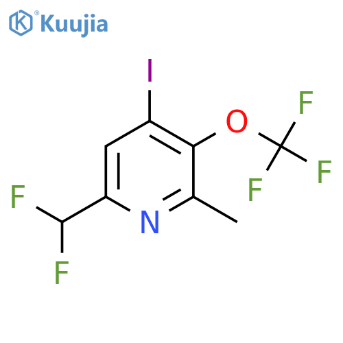 6-(Difluoromethyl)-4-iodo-2-methyl-3-(trifluoromethoxy)pyridine structure