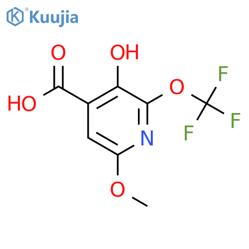 3-Hydroxy-6-methoxy-2-(trifluoromethoxy)pyridine-4-carboxylic acid structure