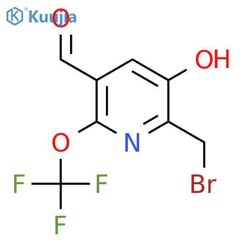2-(Bromomethyl)-3-hydroxy-6-(trifluoromethoxy)pyridine-5-carboxaldehyde structure
