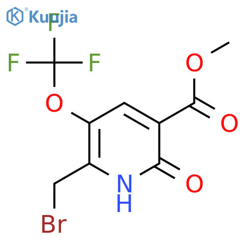 Methyl 2-(bromomethyl)-6-hydroxy-3-(trifluoromethoxy)pyridine-5-carboxylate structure