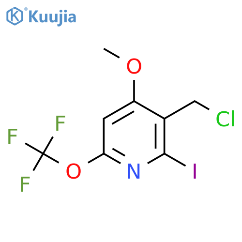 3-(Chloromethyl)-2-iodo-4-methoxy-6-(trifluoromethoxy)pyridine structure