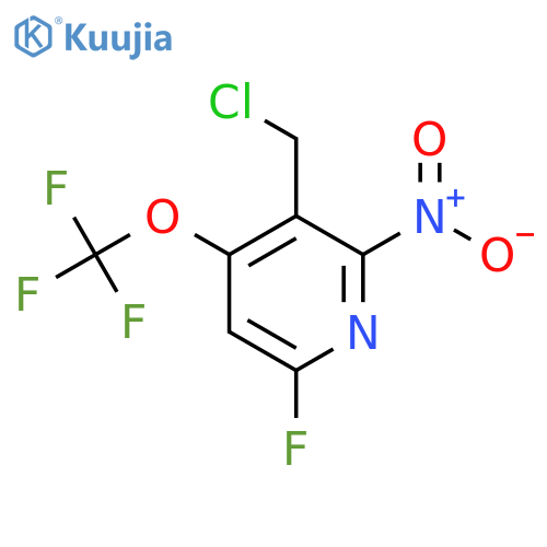 3-(Chloromethyl)-6-fluoro-2-nitro-4-(trifluoromethoxy)pyridine structure