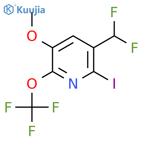 3-(Difluoromethyl)-2-iodo-5-methoxy-6-(trifluoromethoxy)pyridine structure