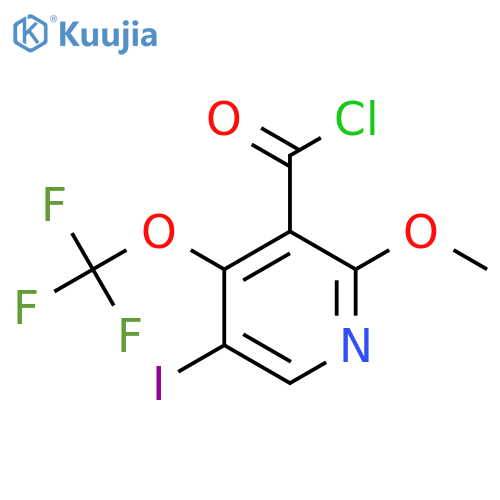 5-Iodo-2-methoxy-4-(trifluoromethoxy)pyridine-3-carbonyl chloride structure
