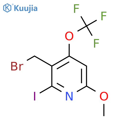 3-(Bromomethyl)-2-iodo-6-methoxy-4-(trifluoromethoxy)pyridine structure