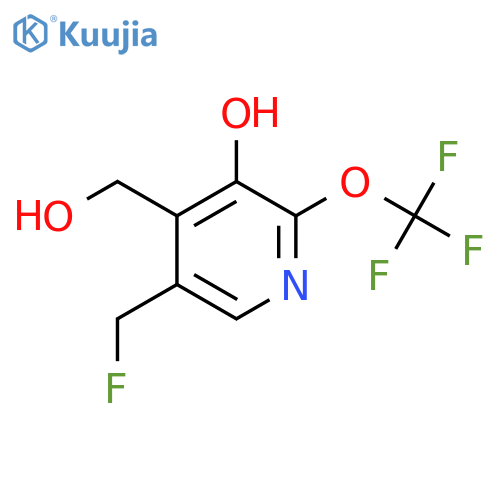 5-(Fluoromethyl)-3-hydroxy-2-(trifluoromethoxy)pyridine-4-methanol structure