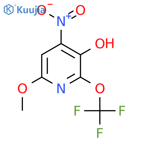 3-Hydroxy-6-methoxy-4-nitro-2-(trifluoromethoxy)pyridine structure