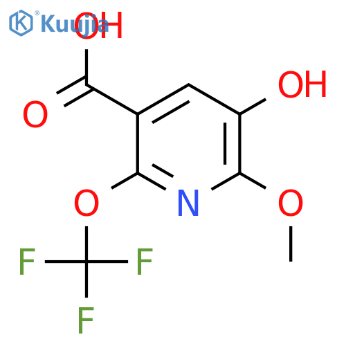 3-Hydroxy-2-methoxy-6-(trifluoromethoxy)pyridine-5-carboxylic acid structure