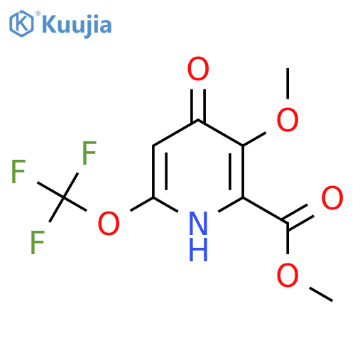 Methyl 4-hydroxy-3-methoxy-6-(trifluoromethoxy)pyridine-2-carboxylate structure