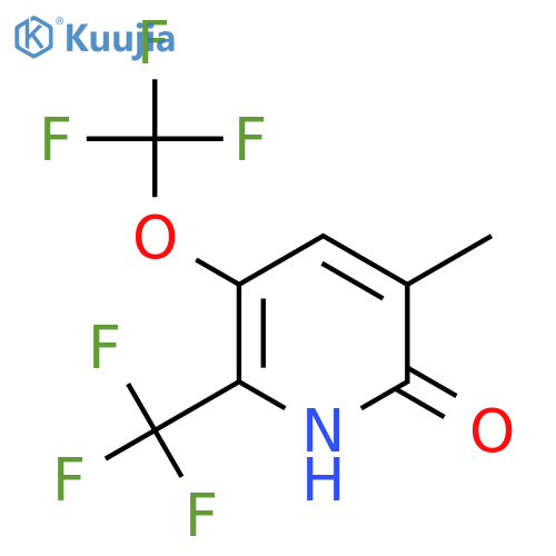 2-Hydroxy-3-methyl-5-(trifluoromethoxy)-6-(trifluoromethyl)pyridine structure