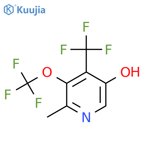 5-Hydroxy-2-methyl-3-(trifluoromethoxy)-4-(trifluoromethyl)pyridine structure