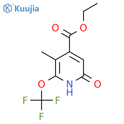 Ethyl 6-hydroxy-3-methyl-2-(trifluoromethoxy)pyridine-4-carboxylate structure