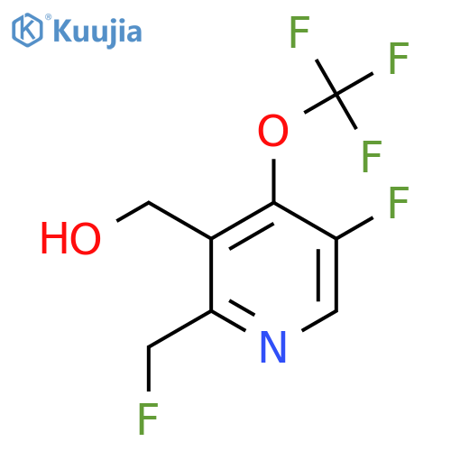 5-Fluoro-2-(fluoromethyl)-4-(trifluoromethoxy)pyridine-3-methanol structure