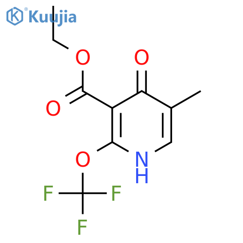 Ethyl 4-hydroxy-5-methyl-2-(trifluoromethoxy)pyridine-3-carboxylate structure