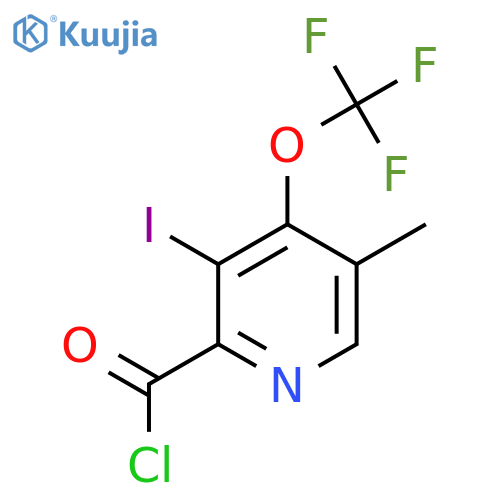 3-Iodo-5-methyl-4-(trifluoromethoxy)pyridine-2-carbonyl chloride structure