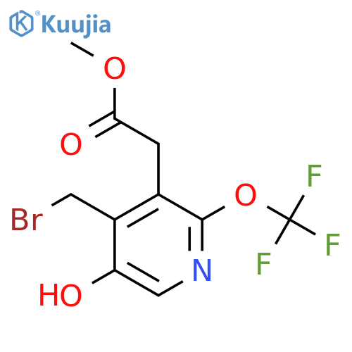 Methyl 4-(bromomethyl)-5-hydroxy-2-(trifluoromethoxy)pyridine-3-acetate structure
