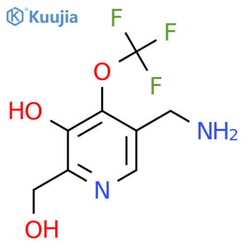 5-(Aminomethyl)-3-hydroxy-4-(trifluoromethoxy)pyridine-2-methanol structure