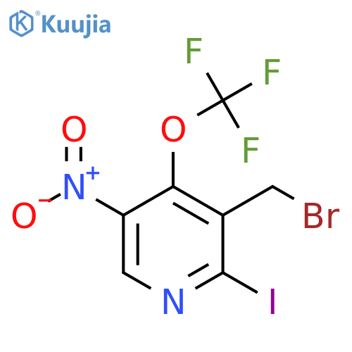 3-(Bromomethyl)-2-iodo-5-nitro-4-(trifluoromethoxy)pyridine structure