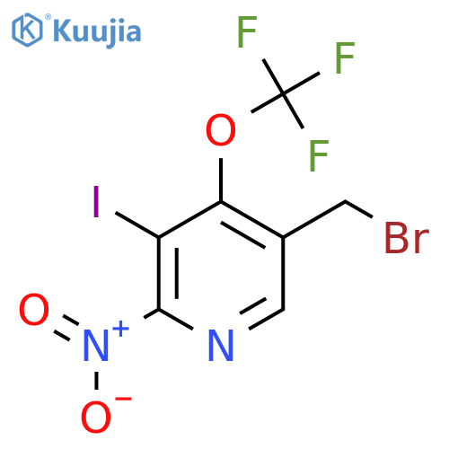 5-(Bromomethyl)-3-iodo-2-nitro-4-(trifluoromethoxy)pyridine structure