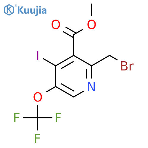 Methyl 2-(bromomethyl)-4-iodo-5-(trifluoromethoxy)pyridine-3-carboxylate structure