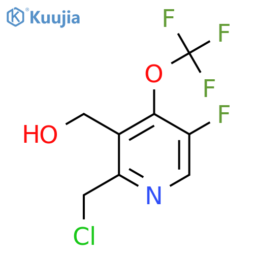 2-(Chloromethyl)-5-fluoro-4-(trifluoromethoxy)pyridine-3-methanol structure