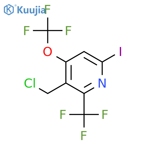 3-(Chloromethyl)-6-iodo-4-(trifluoromethoxy)-2-(trifluoromethyl)pyridine structure