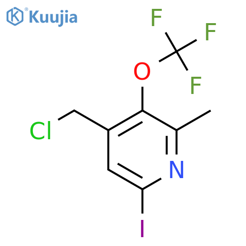 4-(Chloromethyl)-6-iodo-2-methyl-3-(trifluoromethoxy)pyridine structure