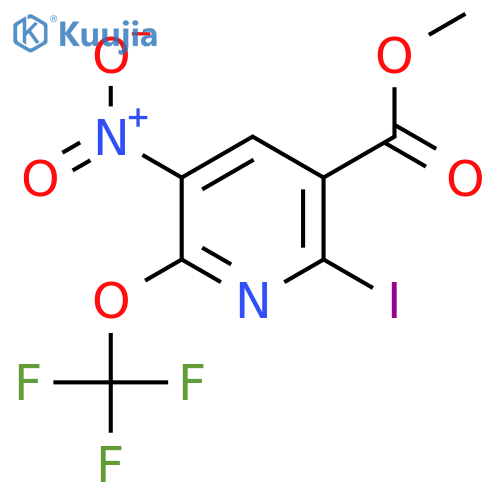 Methyl 2-iodo-5-nitro-6-(trifluoromethoxy)pyridine-3-carboxylate structure