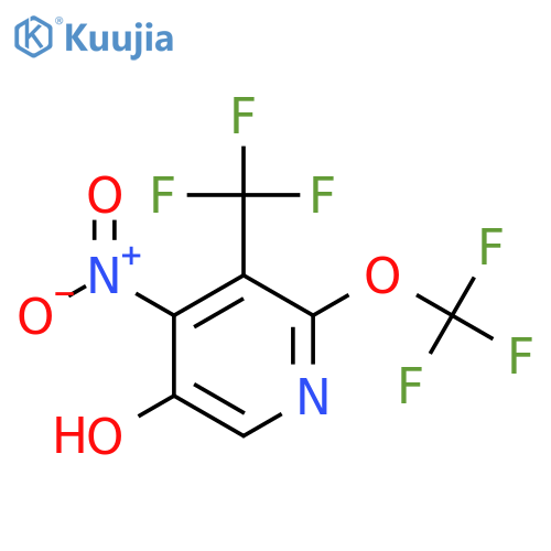 5-Hydroxy-4-nitro-2-(trifluoromethoxy)-3-(trifluoromethyl)pyridine structure