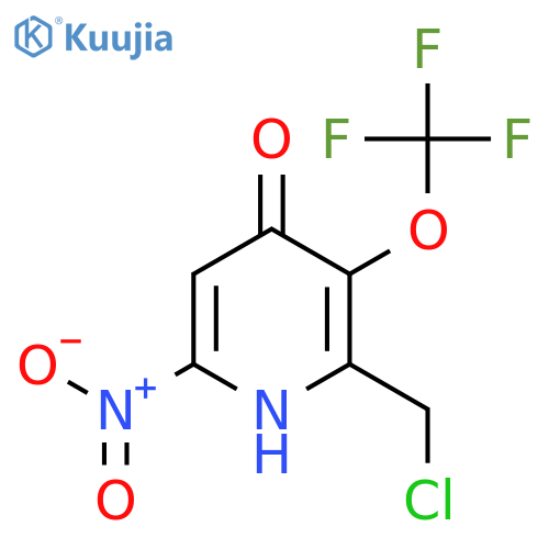 2-(Chloromethyl)-4-hydroxy-6-nitro-3-(trifluoromethoxy)pyridine structure