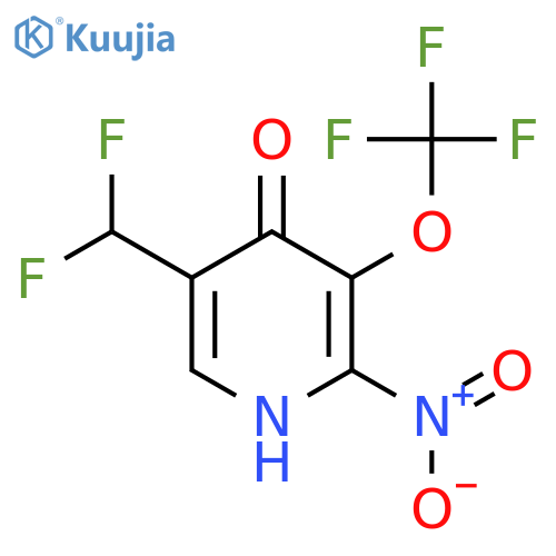 5-(Difluoromethyl)-4-hydroxy-2-nitro-3-(trifluoromethoxy)pyridine structure