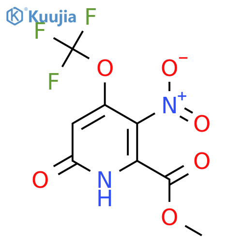 Methyl 6-hydroxy-3-nitro-4-(trifluoromethoxy)pyridine-2-carboxylate structure