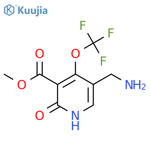 Methyl 5-(aminomethyl)-2-hydroxy-4-(trifluoromethoxy)pyridine-3-carboxylate structure