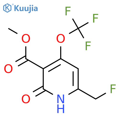 Methyl 6-(fluoromethyl)-2-hydroxy-4-(trifluoromethoxy)pyridine-3-carboxylate structure
