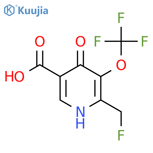 2-(Fluoromethyl)-4-hydroxy-3-(trifluoromethoxy)pyridine-5-carboxylic acid structure