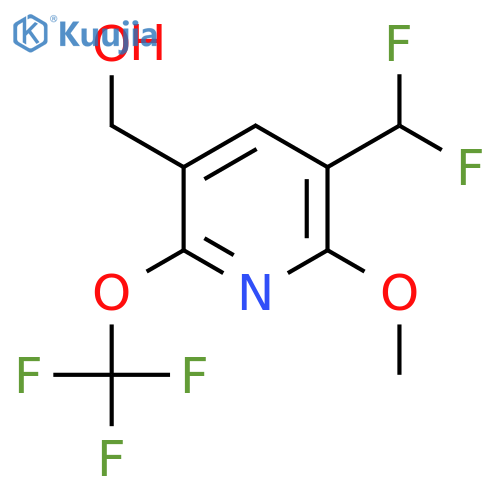 3-(Difluoromethyl)-2-methoxy-6-(trifluoromethoxy)pyridine-5-methanol structure