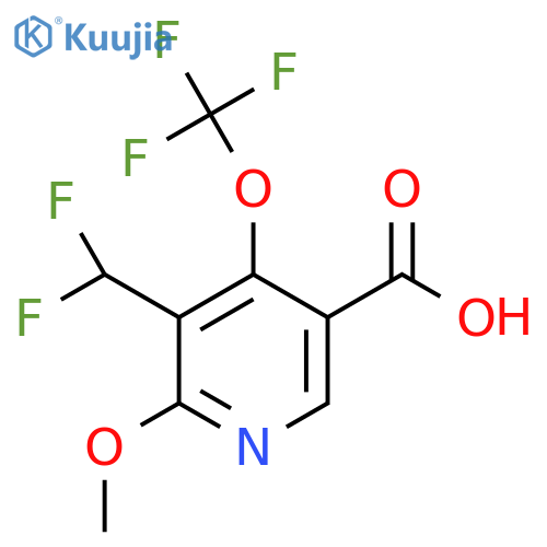 3-(Difluoromethyl)-2-methoxy-4-(trifluoromethoxy)pyridine-5-carboxylic acid structure